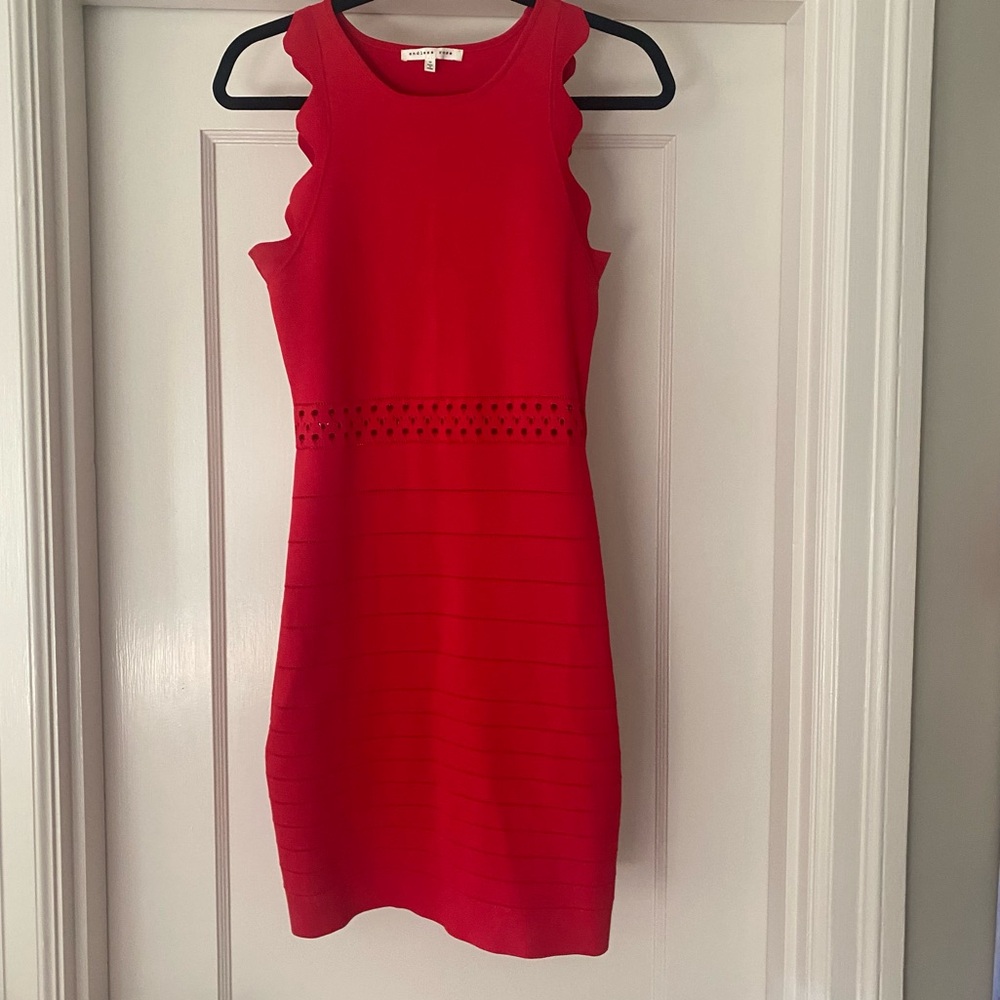 ENDLESS ROSE RED BODY CON MINI DRESS